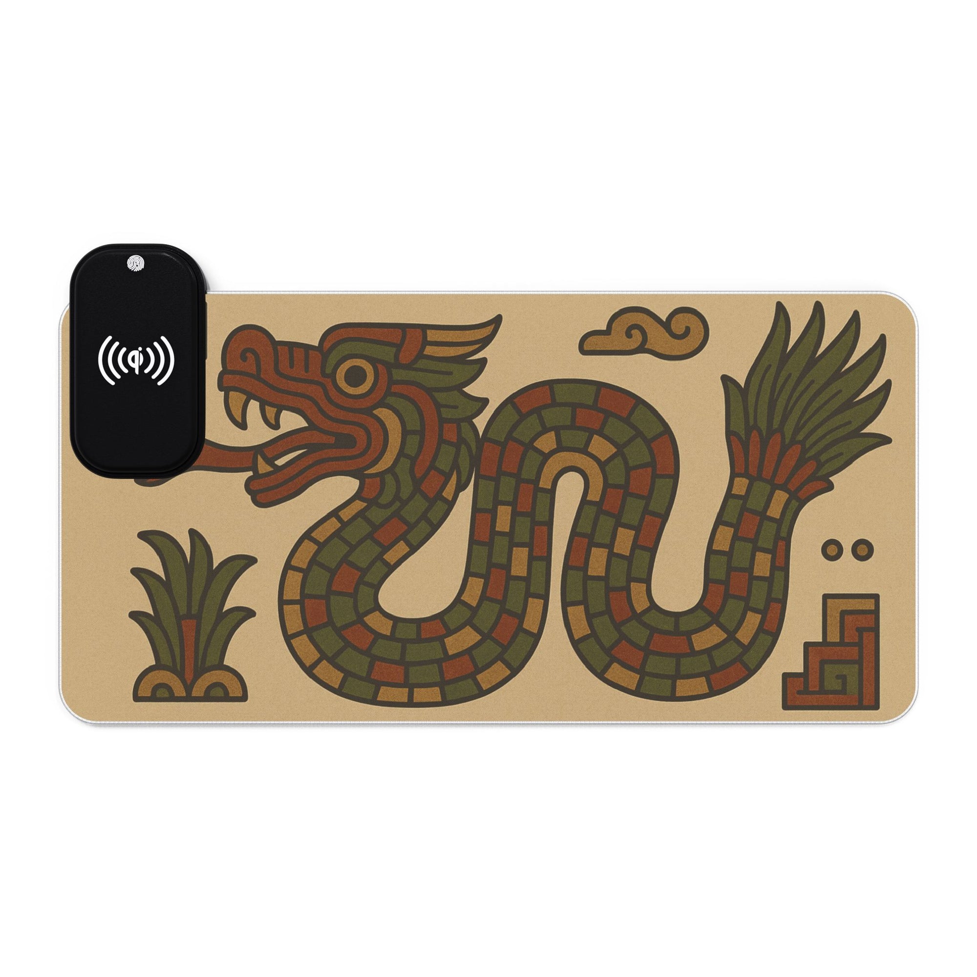Owls Hoot Wireless Charging Mousepad- AZTEC SERPENT