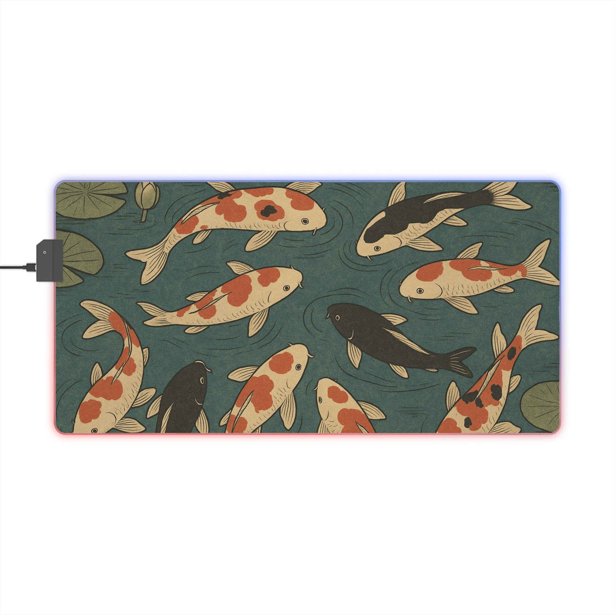 Owls Hoot RGB Mousepad- KOI FISH
