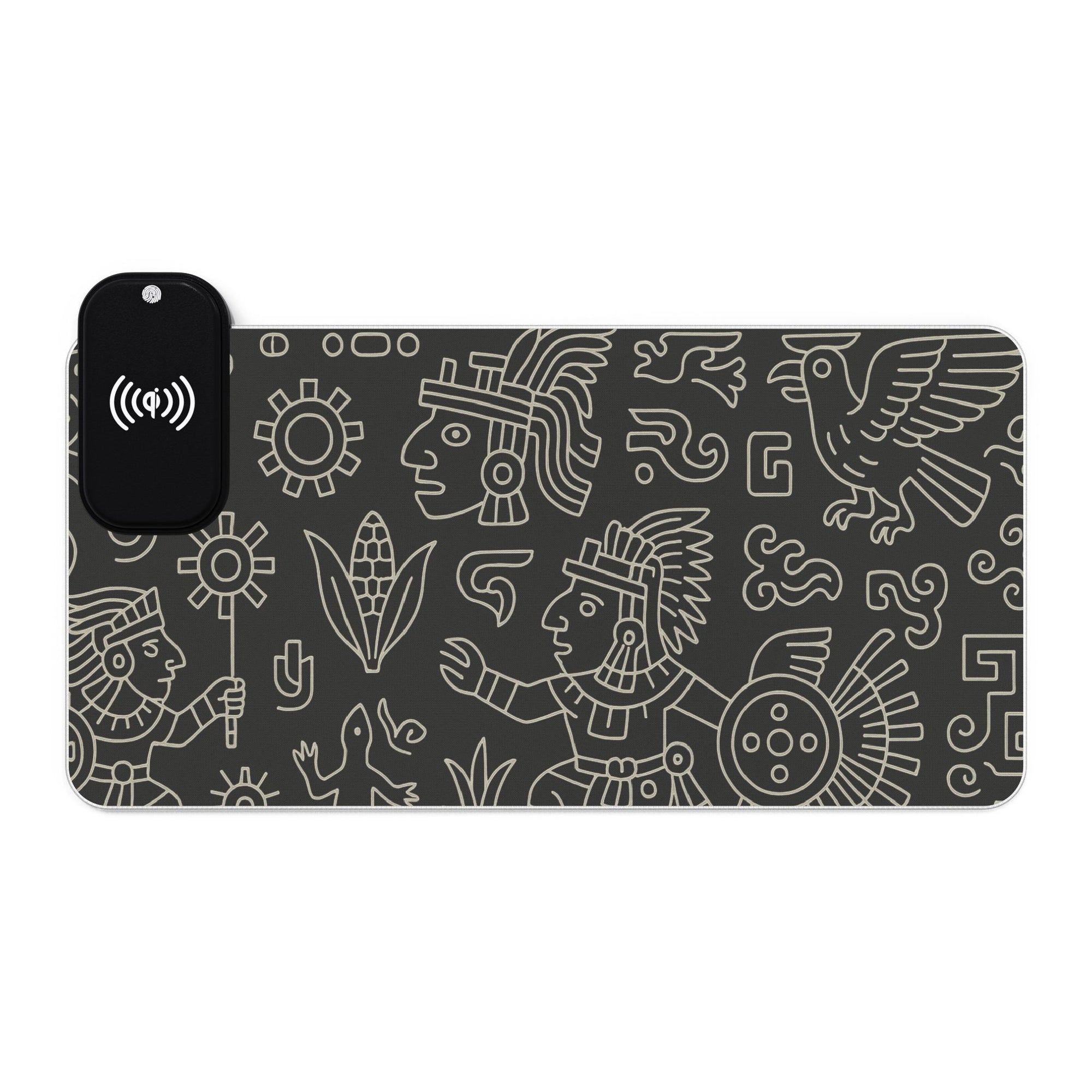 Owls Hoot Wireless Charging Mousepad- AZTEC SYMBOL