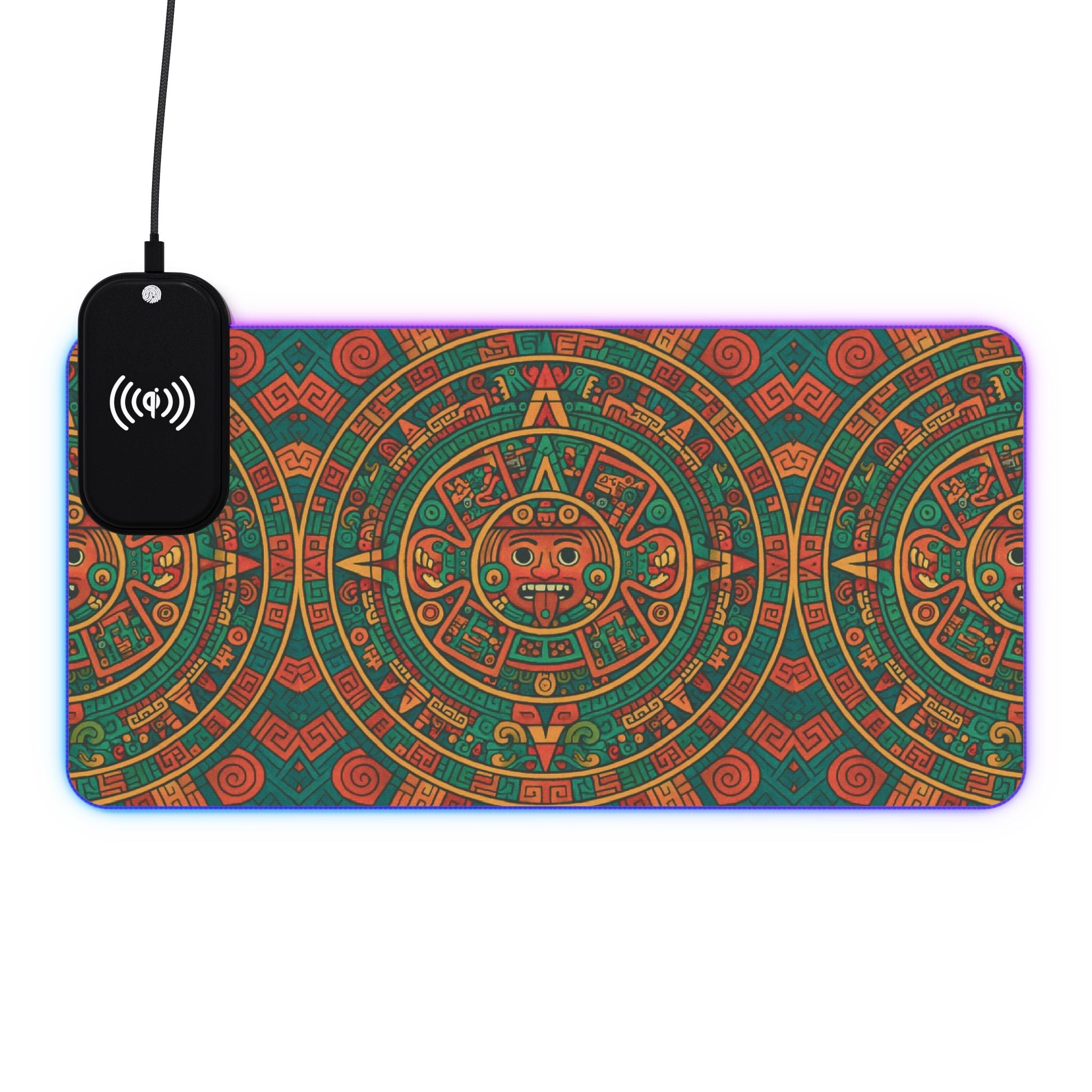 Owls Hoot Wireless Charging Mousepad- AZTEC CALENDAR