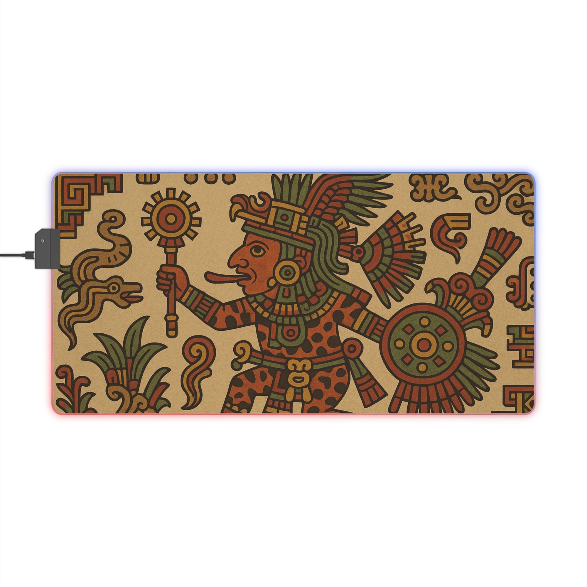 Owls Hoot RGB Mousepad- AZTEC WARRIOR