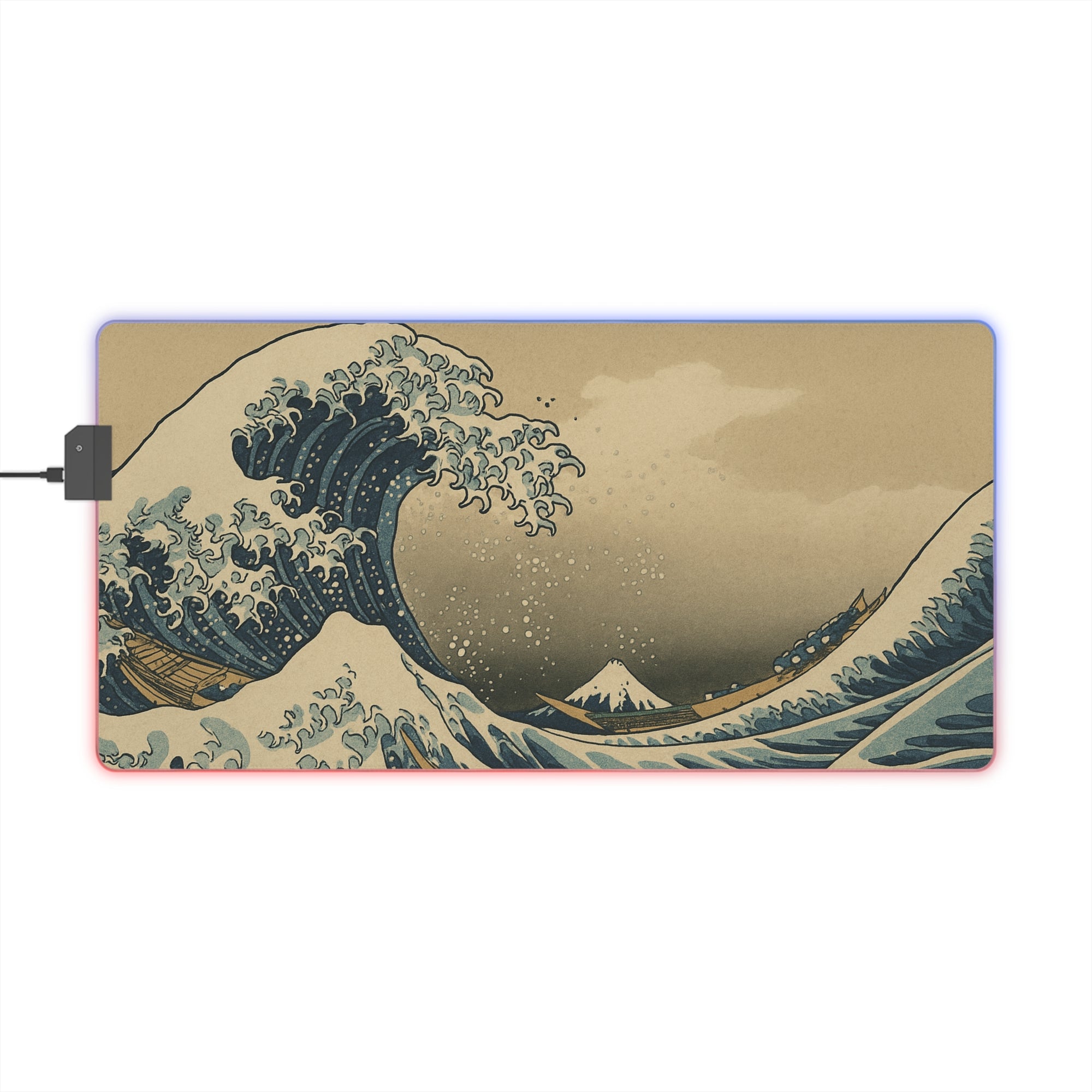 Owls Hoot RGB Mousepad- KATSUSHIKA HOKUSAI art