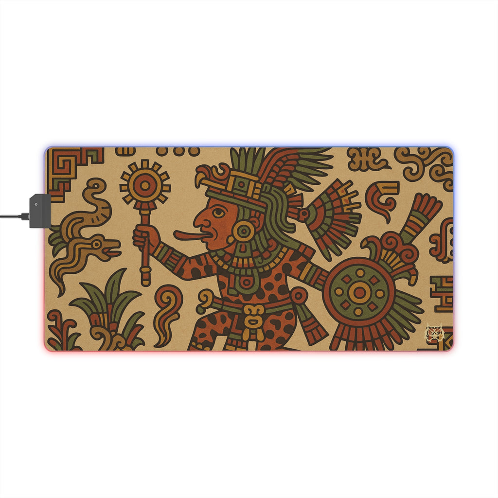 Owls Hoot RGB Mousepad- AZTEC WARRIOR