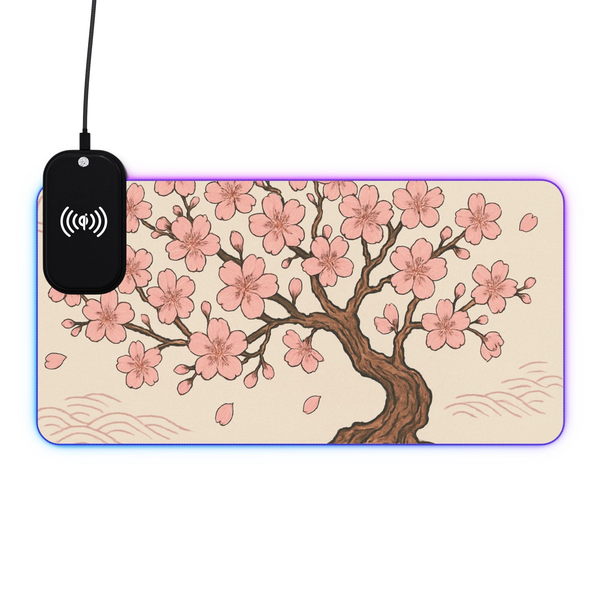 Owls Hoot Wireless Charging Mousepad-CHERRY BLOSSOM
