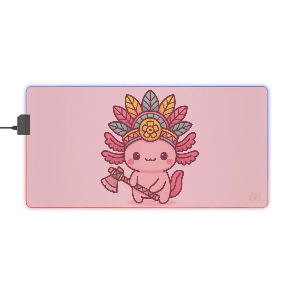 Owls Hoot RGB Mousepad- AZTEC AXOLOTL