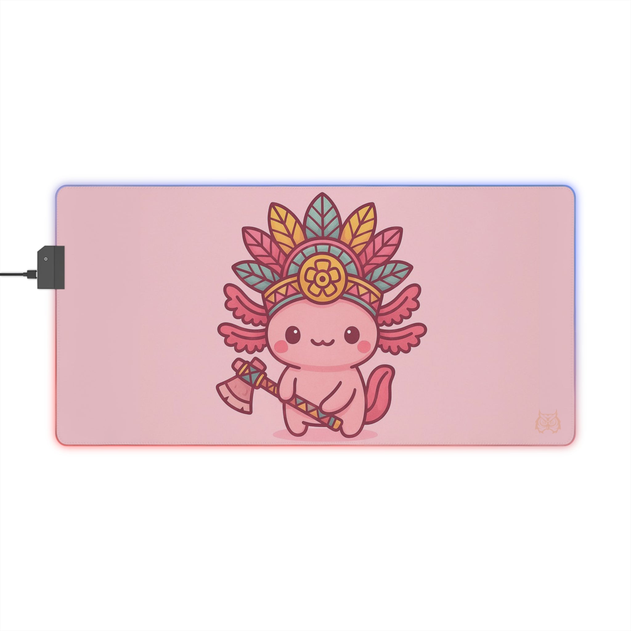 Owls Hoot RGB Mousepad- AZTEC AXOLOTL