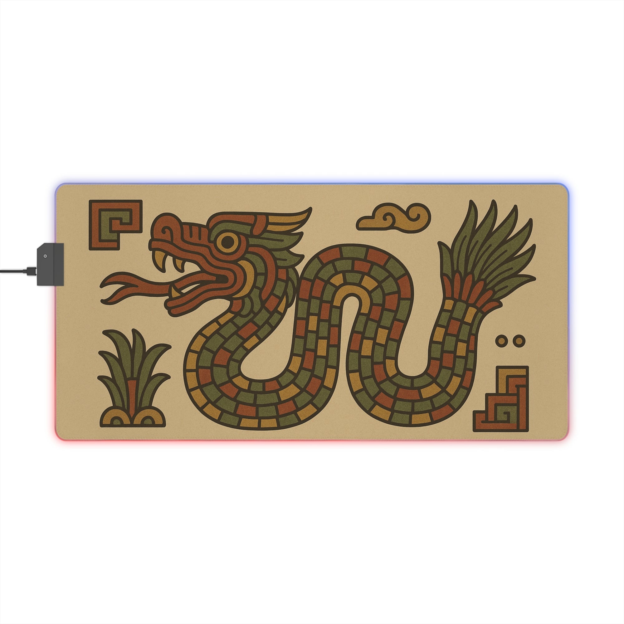 Owls Hoot RGB Mousepad- AZTEC SERPENT