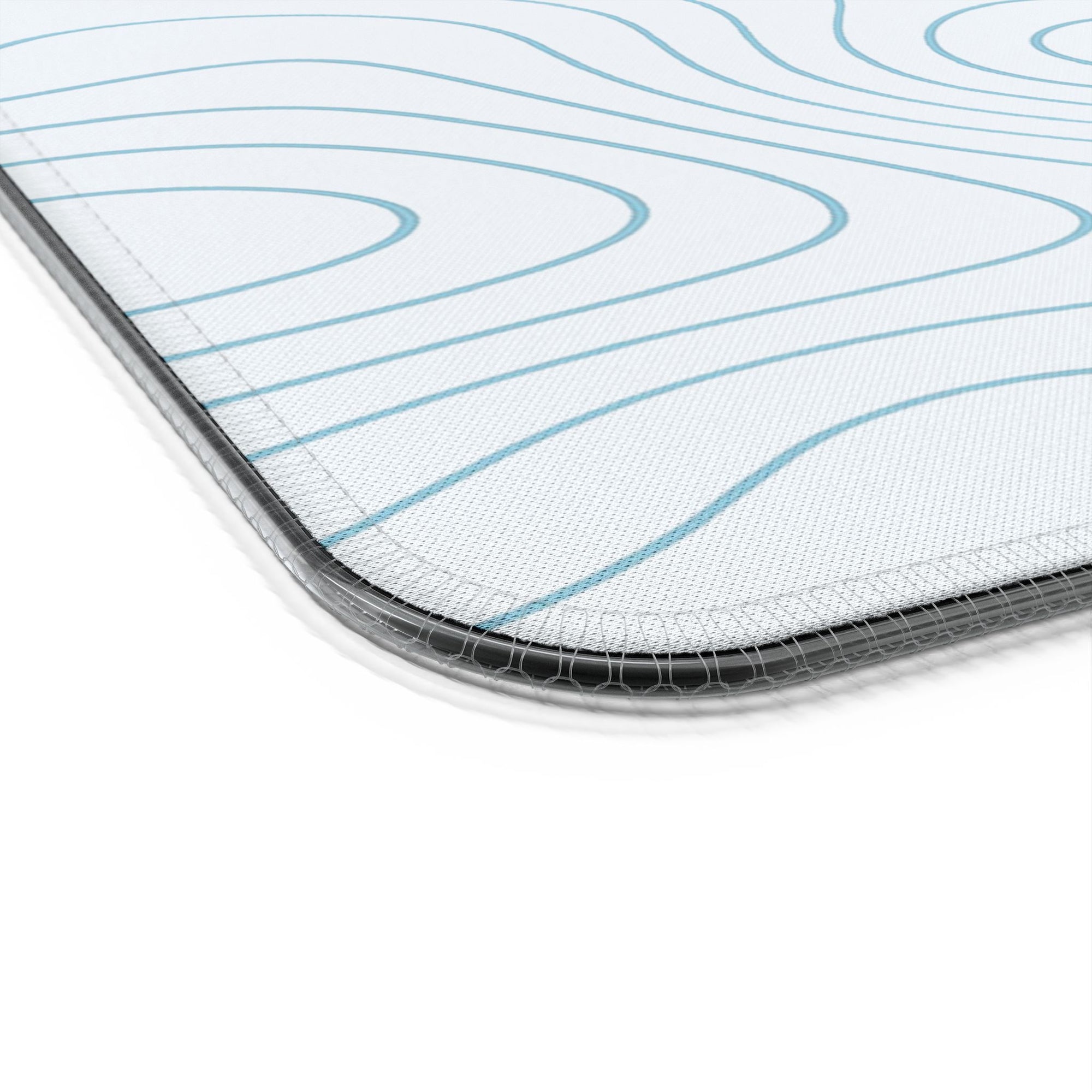 Owls Hoot Wireless Charging Mousepad- BLUE TOPOGRAPHIC